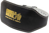 Gorilla Wear 6 Inch Padded Leather Lifting Belt - Kaikki värit