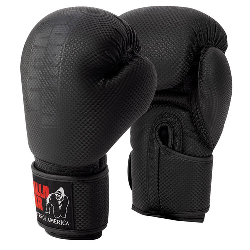 Gorilla Wear Montello Boxing Gloves - Musta