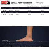 Gorilla Wear Crew Socks - White