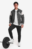 Gorilla Wear Stockholm Varsity Jacket - Harmaa