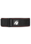 Gorilla Wear 4 Inch Premium Leather Lifting Belt - Black