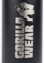Lataa kuva Galleria-katseluun, Gorilla Wear Insulated Stainless Steel Water Bottle 1000ML - Musta
