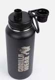 Gorilla Wear Insulated Stainless Steel Water Bottle 1000ML - Musta