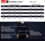 Gorilla Wear 82 Baseball Jersey T-Paita