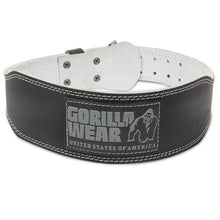Lataa kuva Galleria-katseluun, Gorilla Wear 4 Inch Padded Leather Belt - Musta
