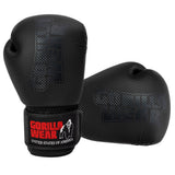 Gorilla Wear Montello Boxing Gloves - Musta