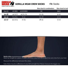 Lataa kuva Galleria-katseluun, Gorilla Wear Crew Socks - White
