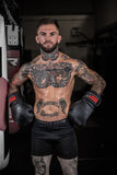 Gorilla Wear Montello Boxing Gloves - Musta
