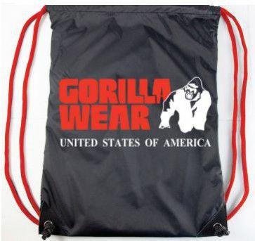Gorilla Wear Drawstring Bag - Musta/Punainen