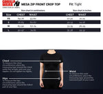 Gorilla Wear Mesa Zip Front Crop Top - Kaikki värit