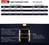 Sandy Oversized Musta T-Paita