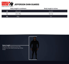 Lataa kuva Galleria-katseluun, Gorilla Wear Jefferson Shin Guards - Black
